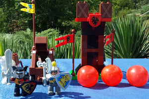 Lego® Duplo® 4863 Wachposten mit Katapult  + 3 rote Bälle